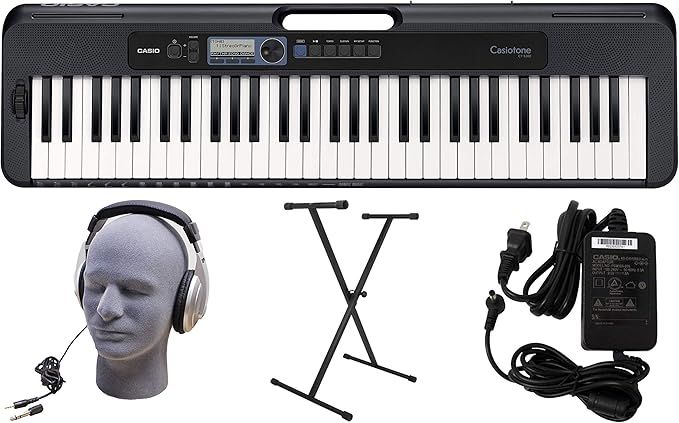 Casio CT-S300 61-Key Premium Keyboard Pack with Stand, Headphones & Power Supply (CAS CTS300 PPK) | Amazon (US)