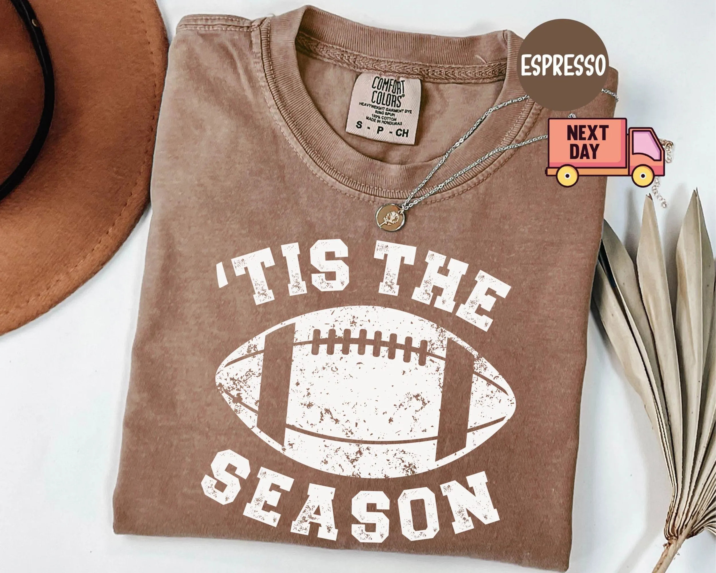 Comfort Colors® Tis The Season Football Shirt, 'Tis The Season Sports T-Shirt, Retro Football Mom Tee, Game Day Apparel, Gift for Her, Gift | Etsy (Global)