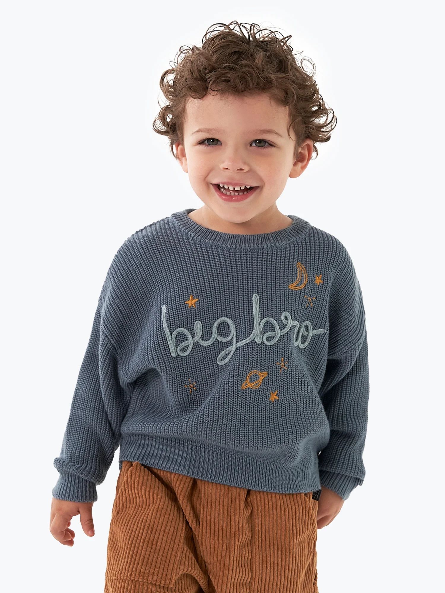 Modern Moments by Gerber Toddler Boy Sibling Matching Sweater, Sizes 12M-5T | Walmart (US)