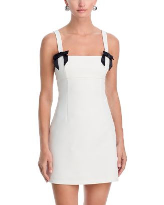Satin Sleeveless Bow Mini Dress - Exclusive | Bloomingdale's (AU)