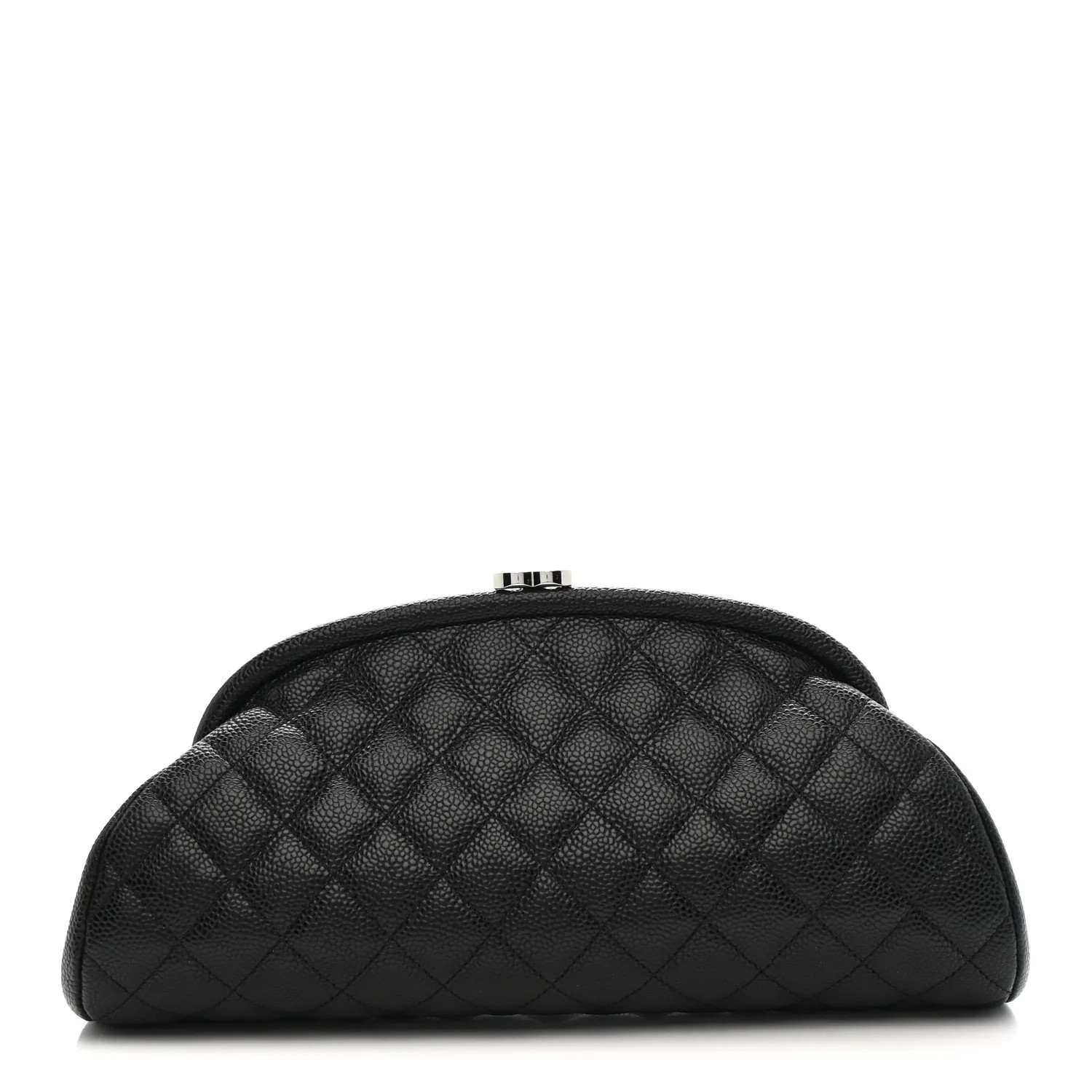 Caviar Quilted Timeless Clutch Black | FASHIONPHILE (US)