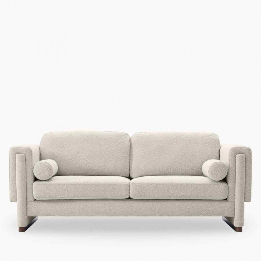 Ava 3 Seater Sofa, Speckled Stone Sustainable Boucle | Cult Furniture UK