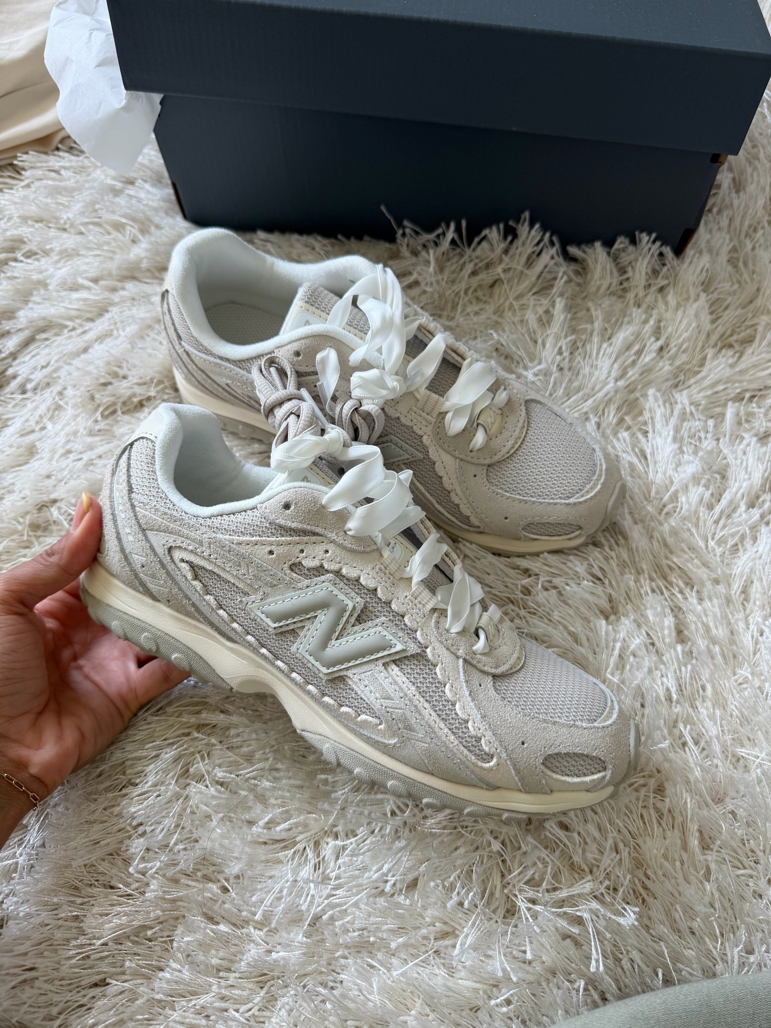New balance beige neutral sneakers
Ribbon lace sneakers
Shoes that go with everything

#LTKootd #LTKTravel #LTKSaleAlert