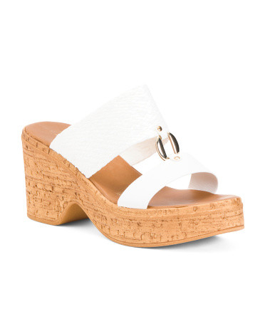 Made In Italy Hasbro Heeled Sandals With Buckle | TJ Maxx