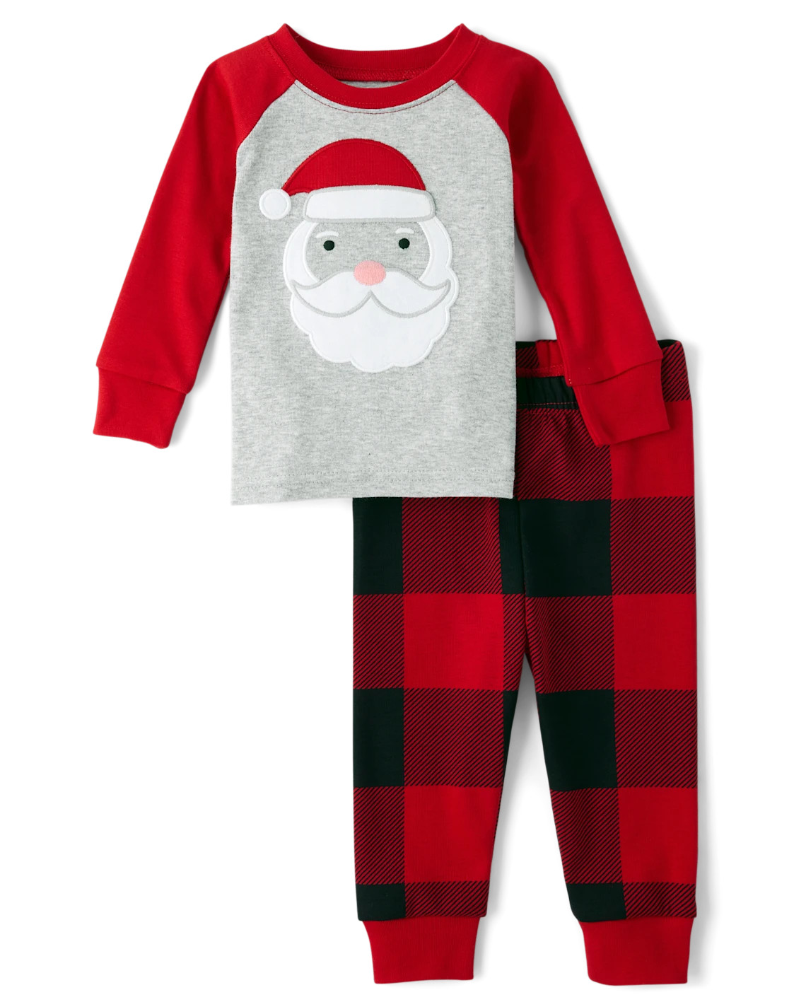 Unisex Baby And Toddler Santa Face Snug Fit Cotton Pajamas - red | The Children's Place
