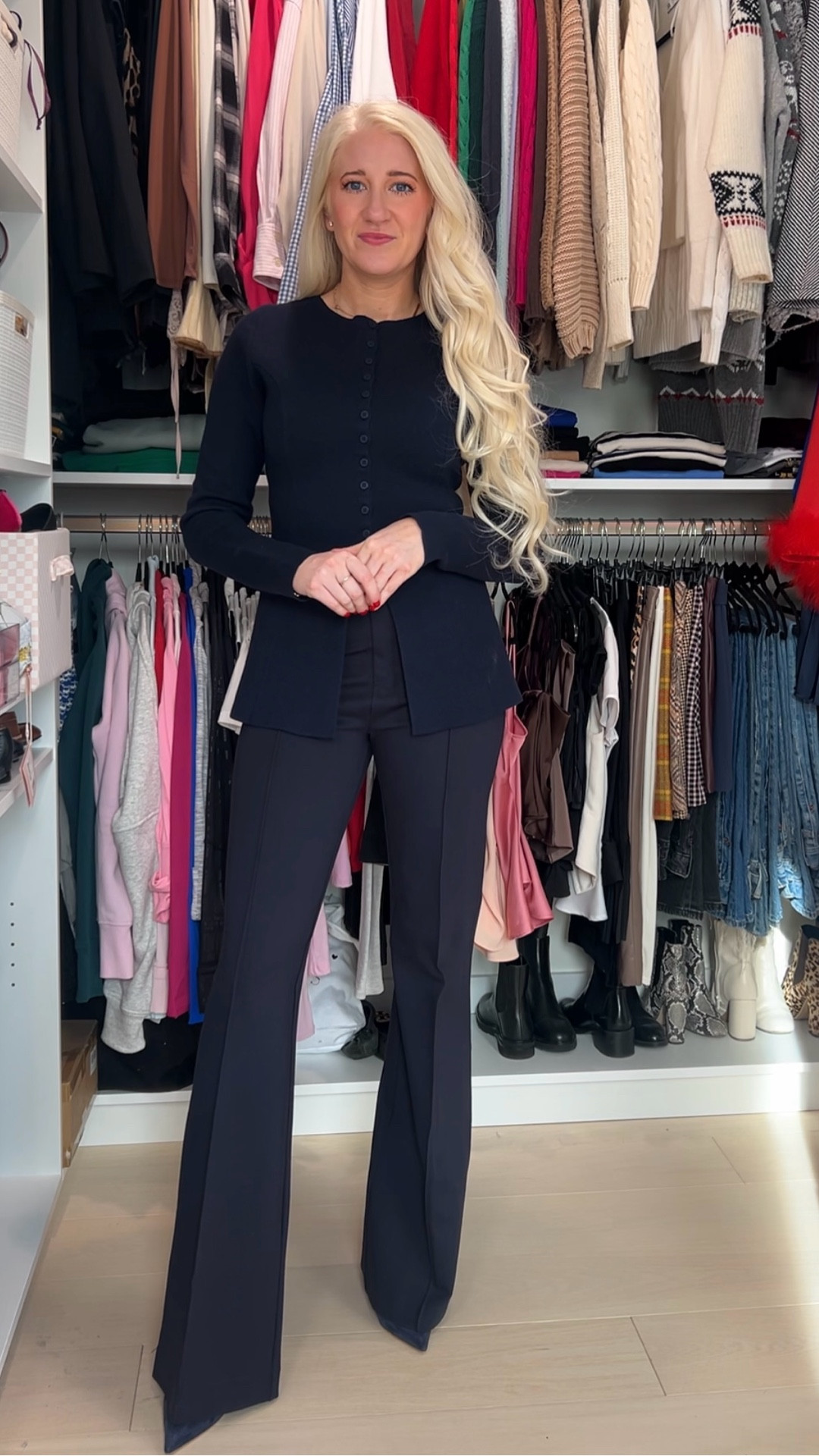 One of my favorite ways to style pieces I already own around to the holidays is monochromatic looks! 
•
I got this beautiful sweater from evolved recently and I thought it would pair perfectly with a pair of spanks pants that I already had, and I really think it’s a beautiful combination!! I got these exact shows a few years ago but just found a really cool pair of navy blue velvet from Macy’s that I’ll link here! 
•


#LTKHoliday #LTKSeasonal #LTKootd