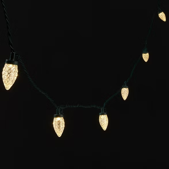 80ct LED C9 Faceted String Lights with Green Wire - Wondershop™ | Target