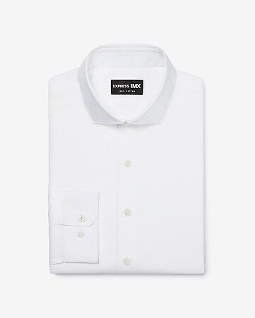 extra slim stretch cotton spread collar 1MX dress shirt | Express