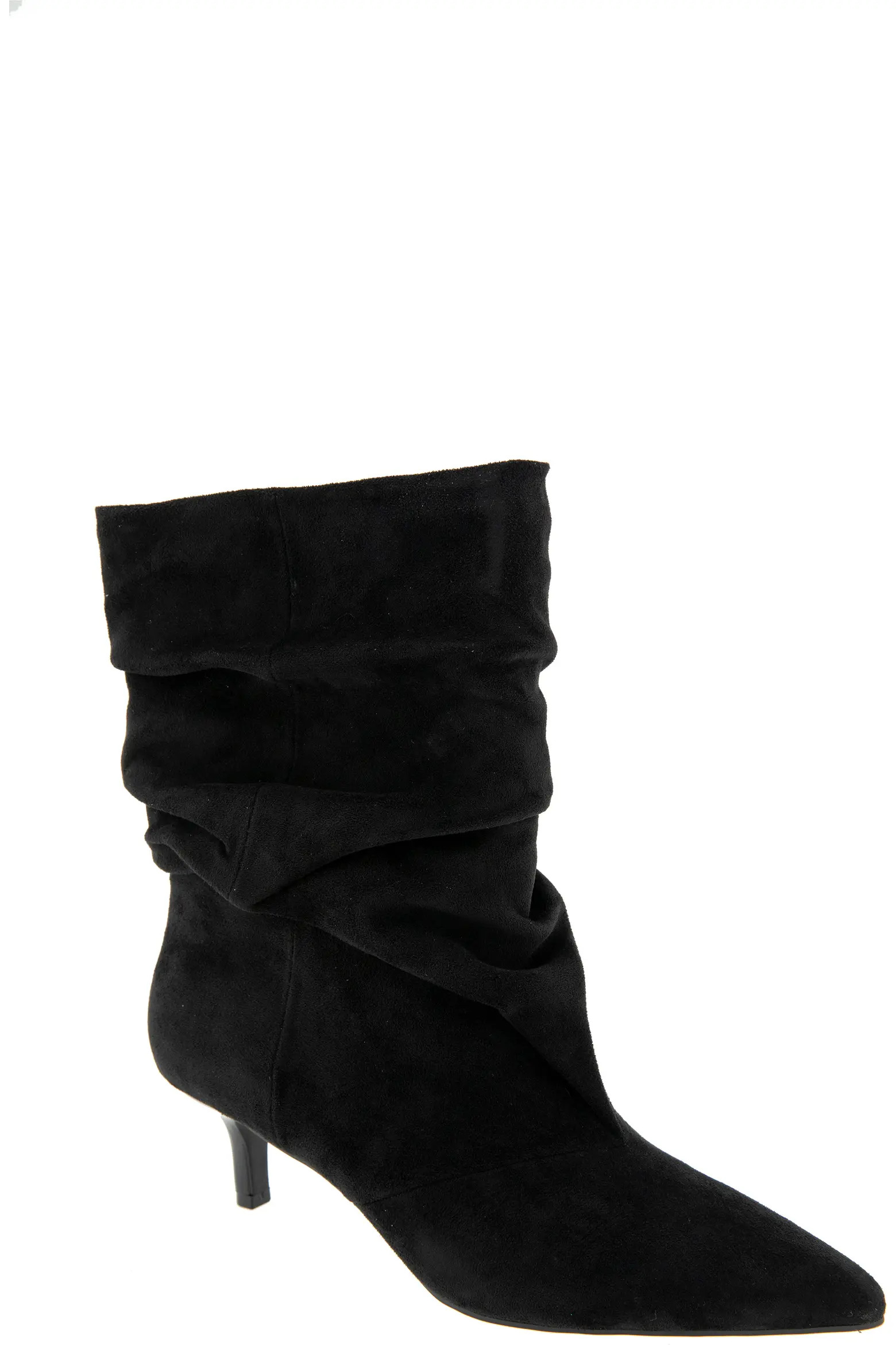 Dalles Kitten Heel Pointed Toe Scrunch Bootie (Women) | Nordstrom | Nordstrom