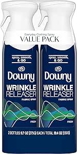 Downy Wrinkle Releaser Spray, All in One Formula, Removes Wrinkles, Static and Odor Eliminator, L... | Amazon (US)