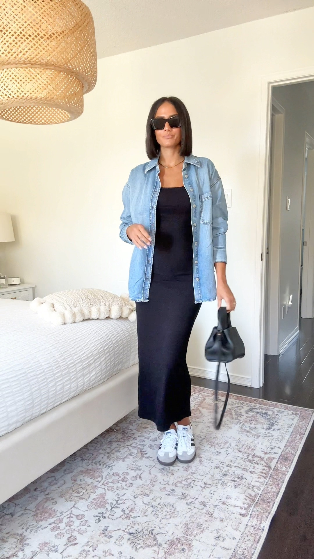 Small dress 
Small shirt 
Bag is Polene 

#LTKstyletip #LTKSeasonal