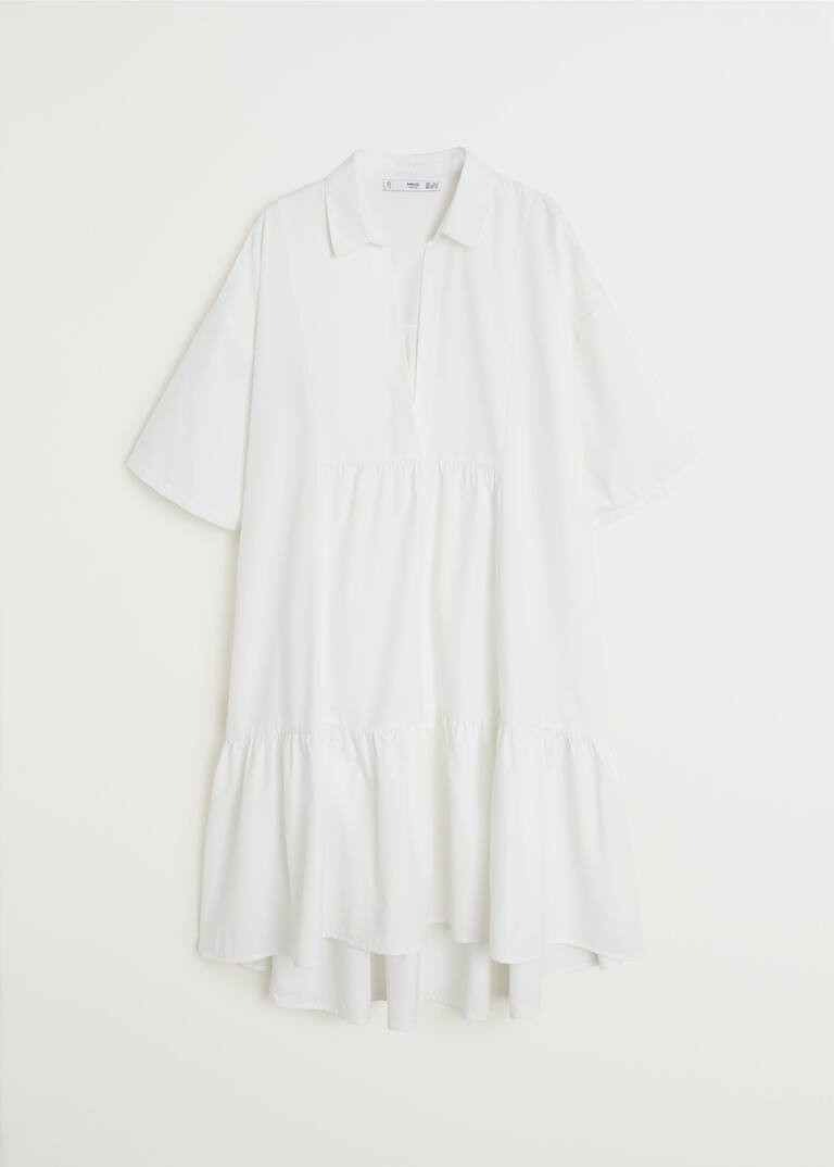Ruffled shirt dress | MANGO (US)