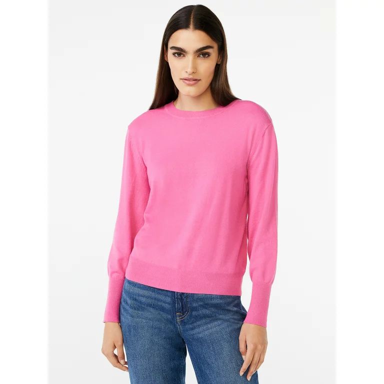 Free Assembly Women’s Boxy Crewneck Sweater | Walmart (US)