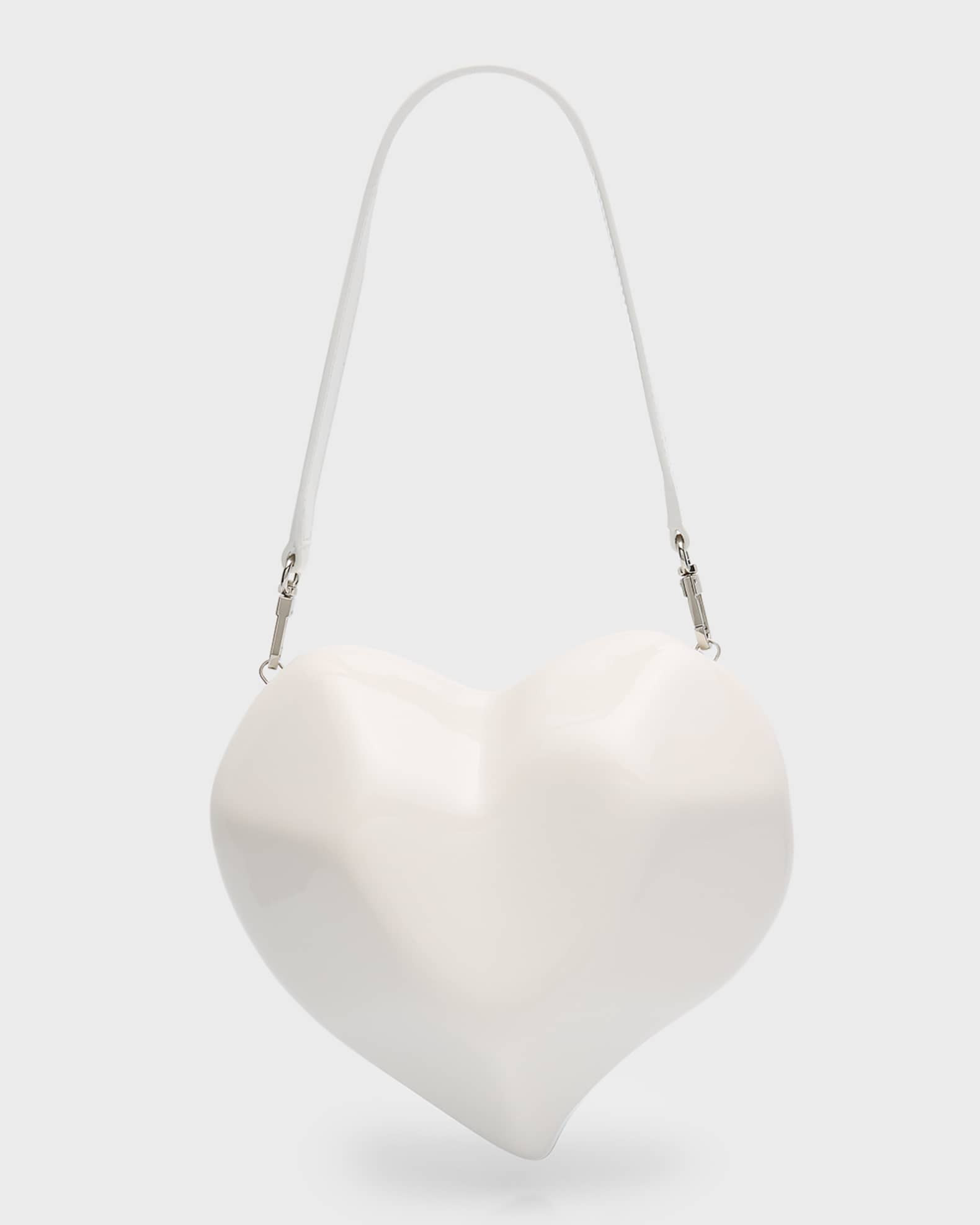 Molded Heart Top-Handle Bag | Neiman Marcus
