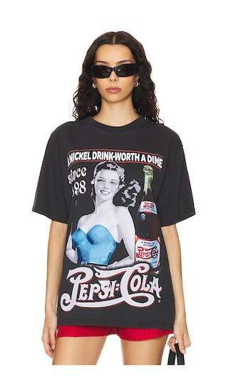 Pepsi Since 1898 Boxy Tee in Black Pigment | Revolve Clothing (Global)