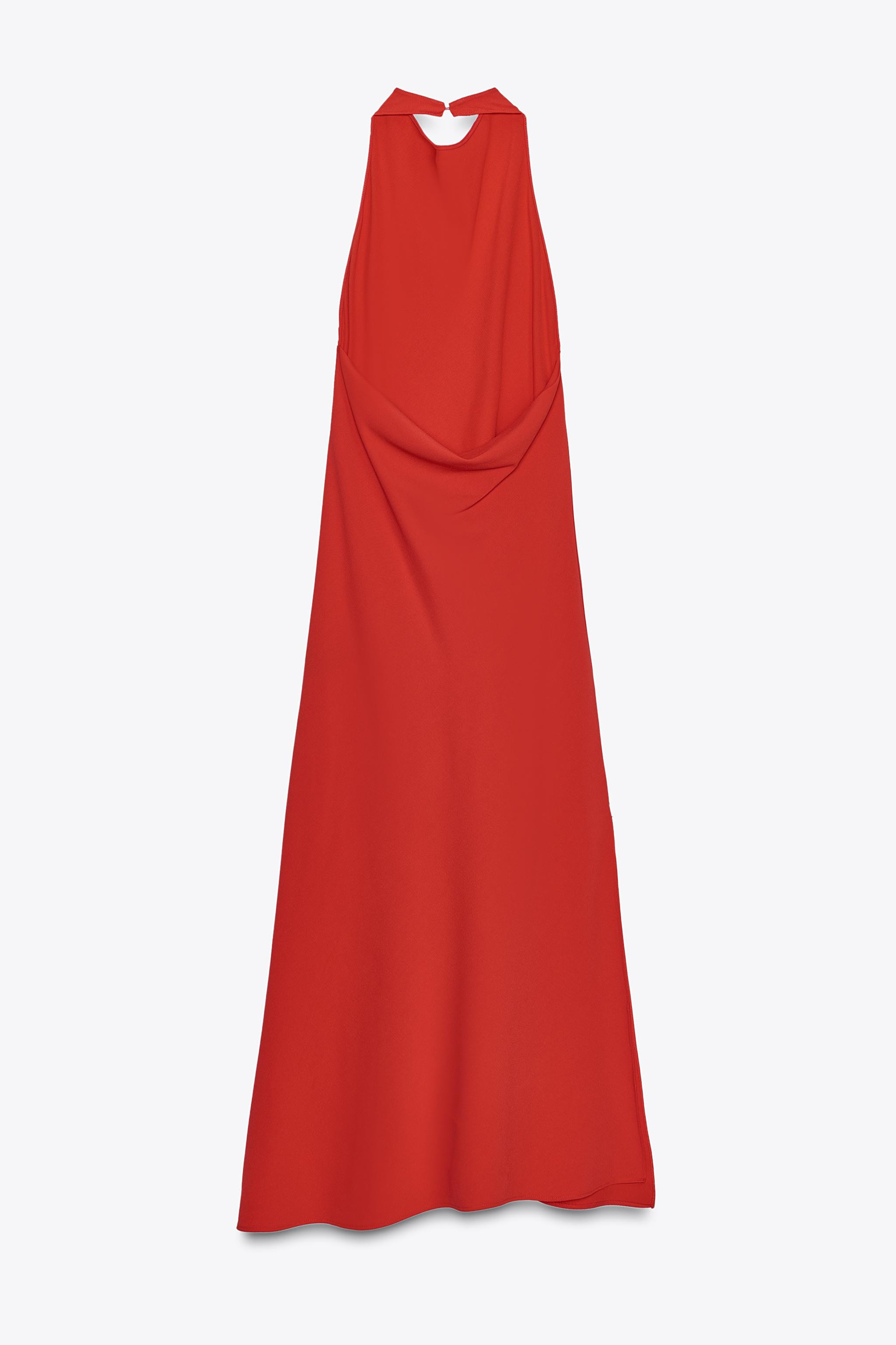 ZW COLLECTION HALTER MAXI DRESS | Zara US