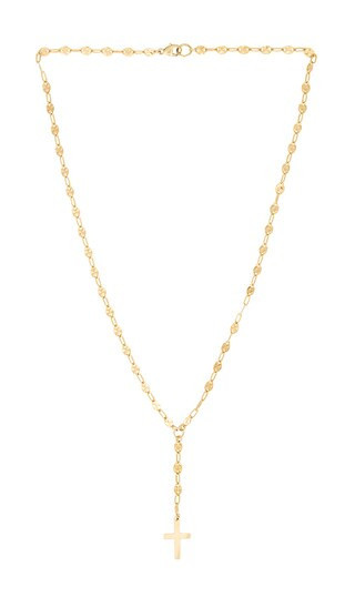 Joy Dravecky Jewelry Slay All Day Lariat Necklace in Metallic Gold. | Revolve Clothing (Global)