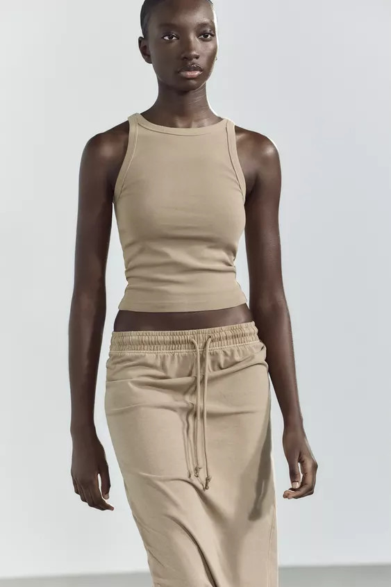 FADED-EFFECT HALTER TOP | Zara US