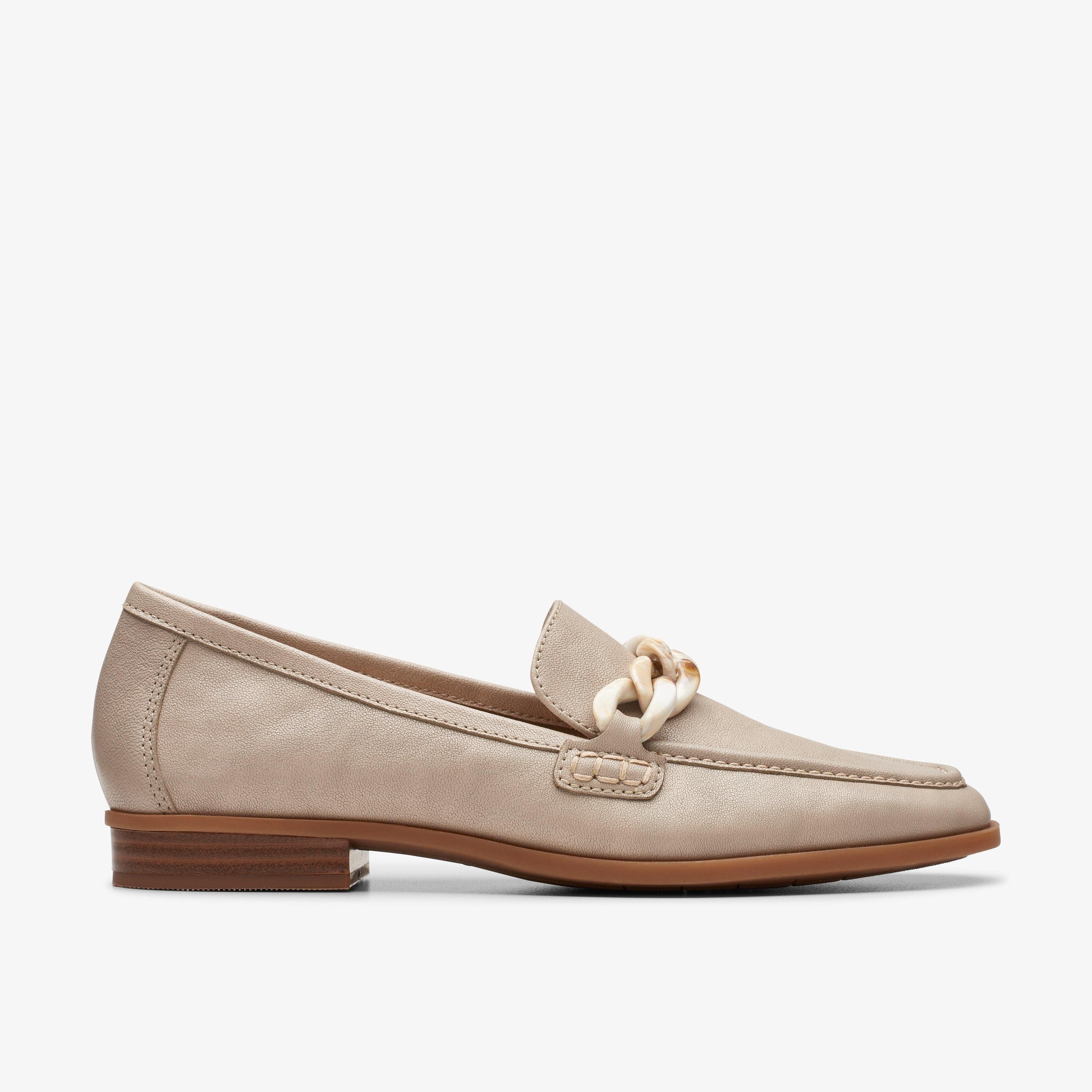 WOMENS Sarafyna Iris Stone Leather Loafers | Clarks US | Clarks (US)