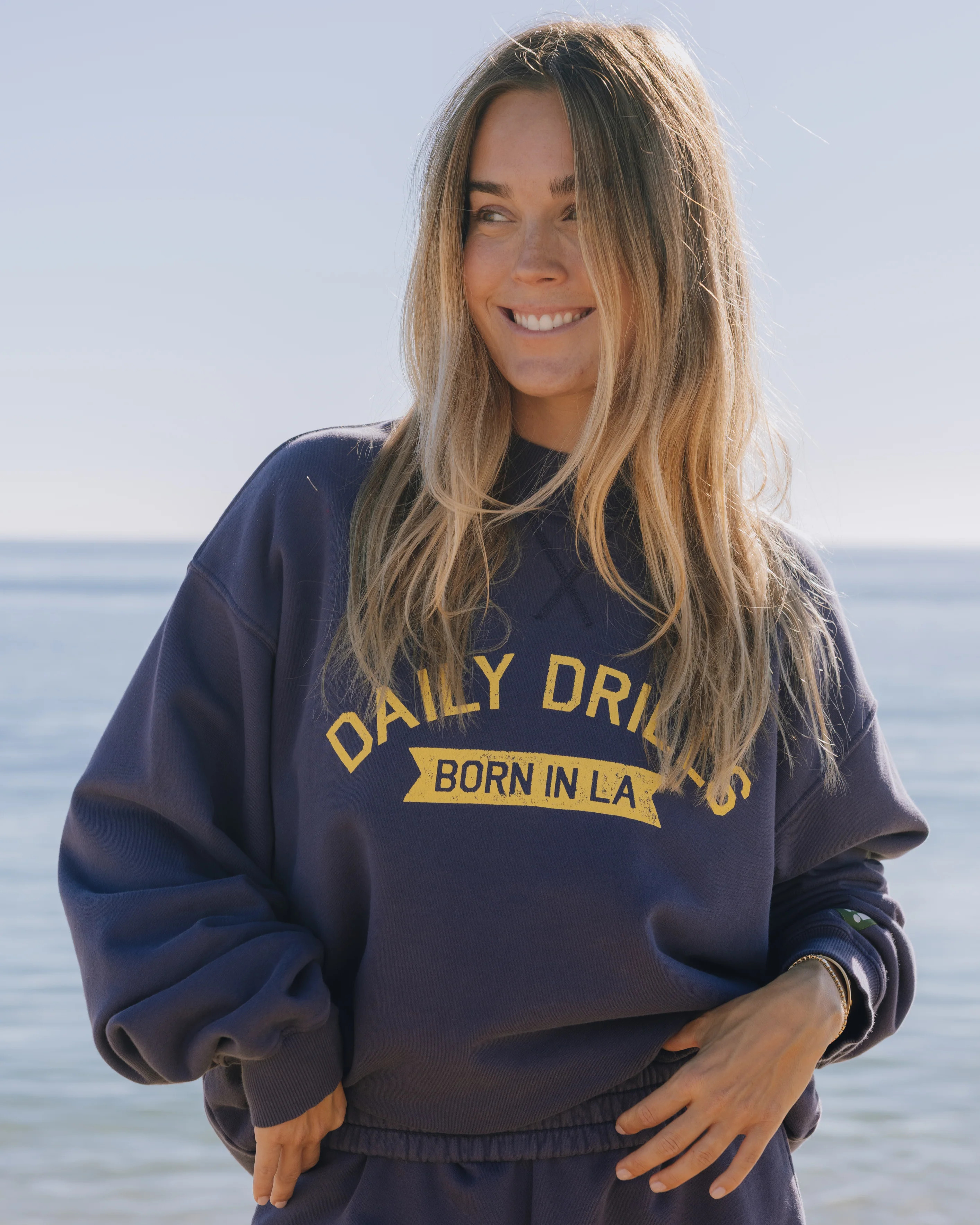 Vintage Birthday Crew - Navy with !!!!! Patch | Daily Drills LLC