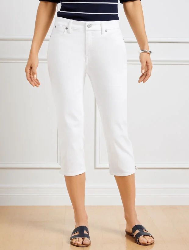 Pedal Pusher Jeans - White - Curvy Fit | Talbots