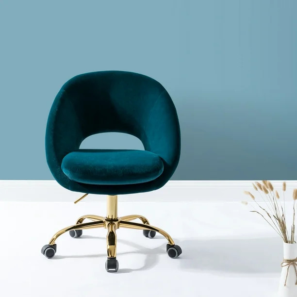 14 Karat Home 14.50 in Active Chairs with Swivel, 250 lbs, Teal | Walmart (US)