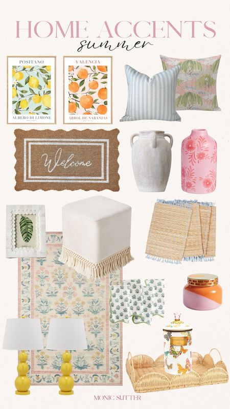 Add some bright home accents this summer with some of these products!!

Summer home decor, home accents, area rug, throw pillows, wall decor, table decor, room decor, bright home accessories

#LTKStyleTip #LTKHome #LTKOver40