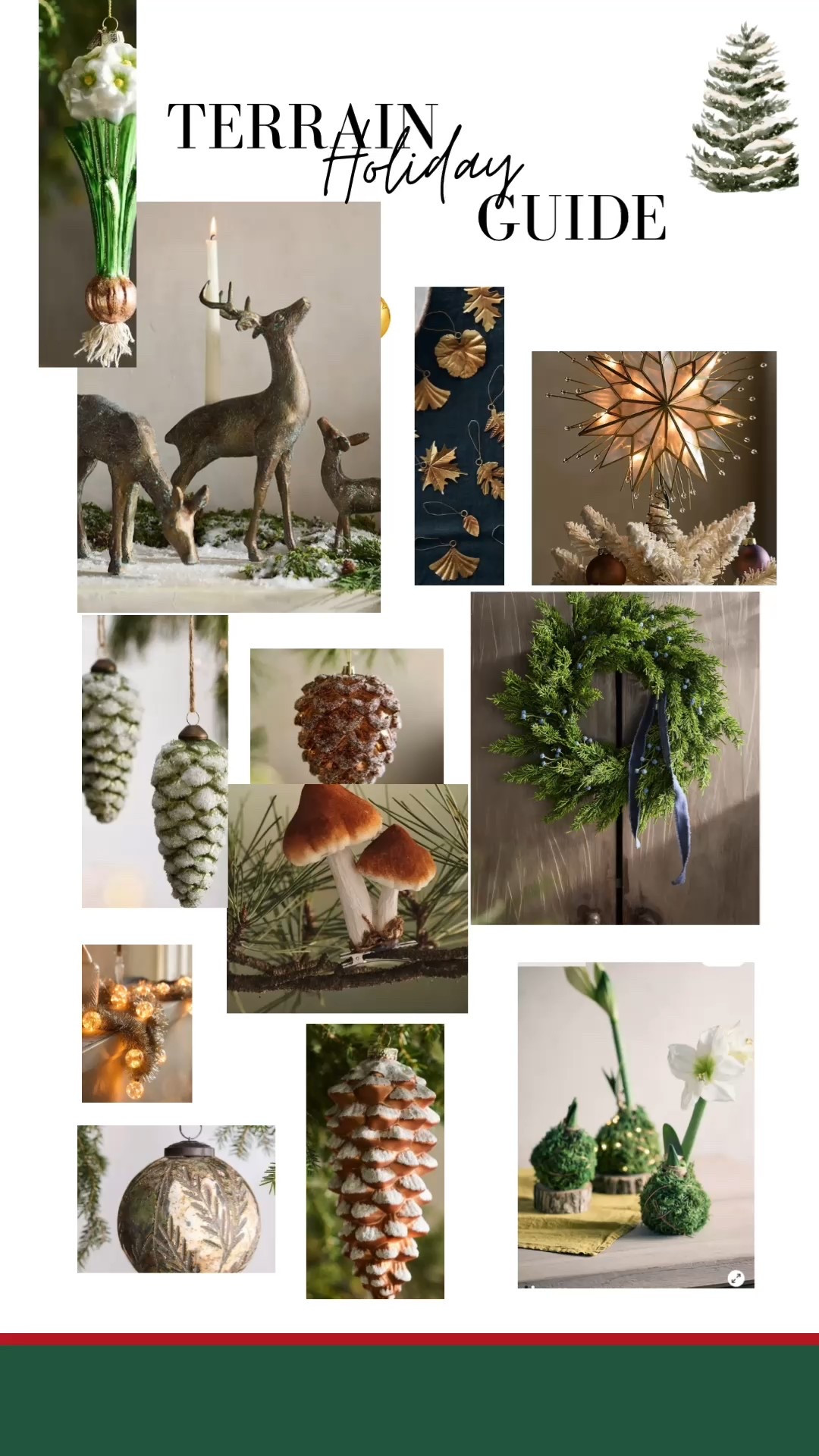 It’s ✨holiday time✨ at Terrain! If you’ve never been — or don’t live near one — don’t worry, I’ve got you covered. 🎄🌿

Come walk through the Westport store with me as they get ready for their Holiday Open House on Saturday, Nov. 22. The wreaths, garlands, ornaments, candles, giftables… it’s pure Christmas magic. ✨

I saved all my favorites — from velvet ribbon to glass ornaments to the most gorgeous winter stems — in my LTK. You can find everything in my ✨LINK IN BIO✨ or just comment LINK and I’ll send it right to you.

Happy holiday browsing, friends! 🎁🌲

#LTKHoliday #TerrainHoliday #ShopTerrain #HolidayHomeDecor #CottageChristmas #OldCastleCottage #LTKFinds #GiftGuideSeason