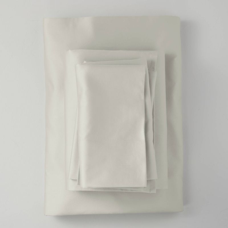 500 Thread Count Washed Supima Sateen Solid Sheet Set - Casaluna™ | Target