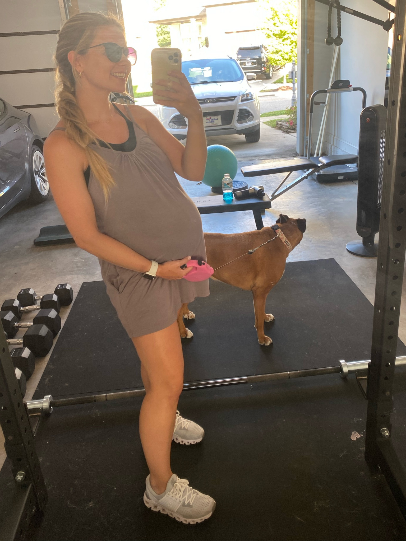 This romper has been my go to all pregnancy! Dress it up or down, casual, or workout in it. So comfy! Size small 

#LTKFitness #LTKbaby #LTKbump