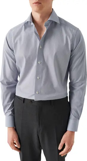 Contemporary Fit Twill Dress ShirtEtonRegular & Big | Nordstrom