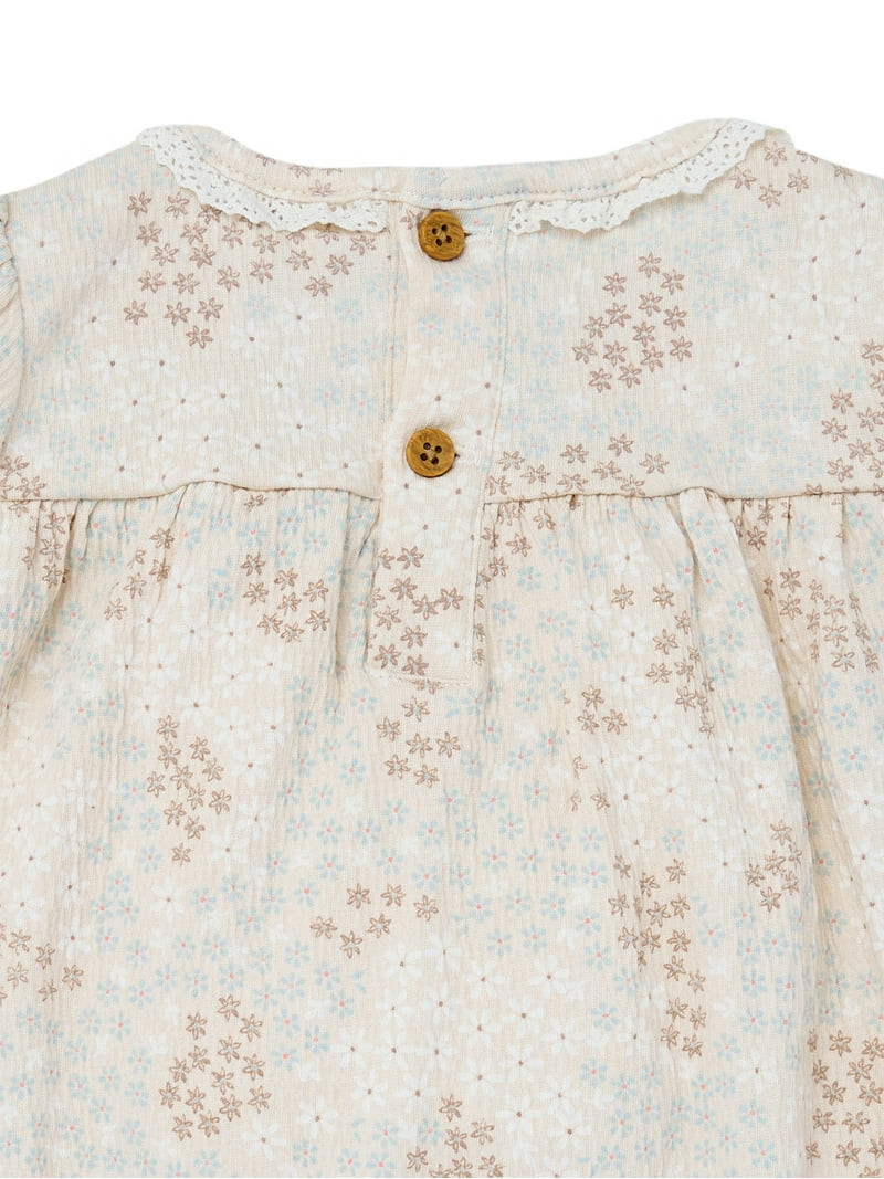 Modern Moments by Gerber Baby Girl Bubble Romper, Sizes 0/3 Months - 24 Months | Walmart (US)