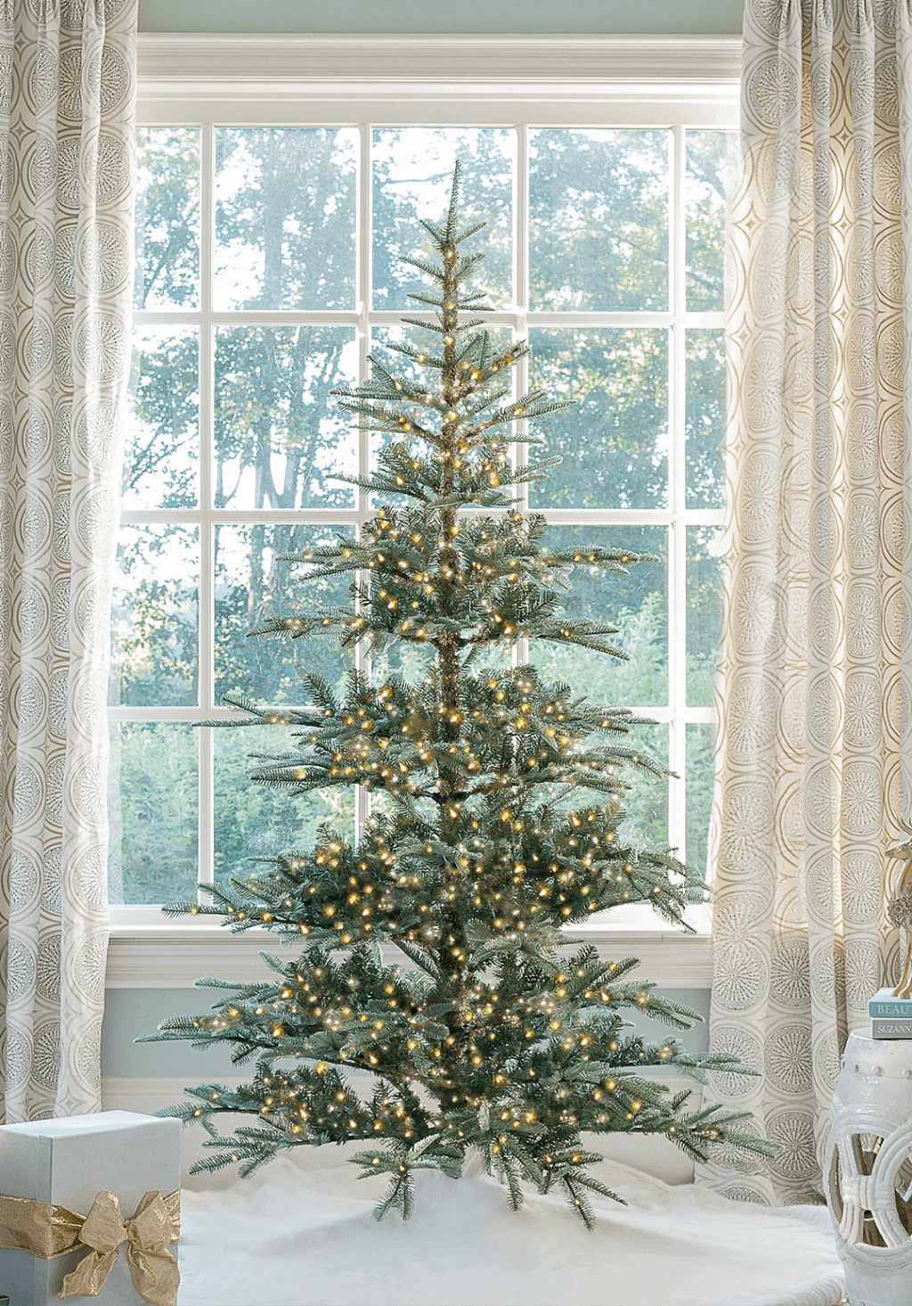 7' King Noble Fir™ Artificial Christmas Tree with 2000 Lux LED Lights | King of Christmas