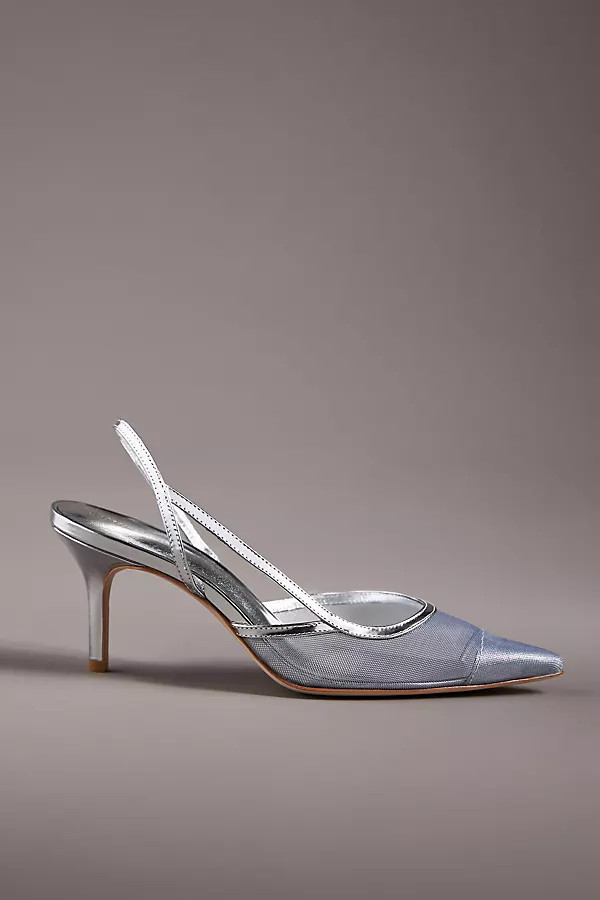 Reformation Whitnee Slingback Kitten Heels | Anthropologie (US)