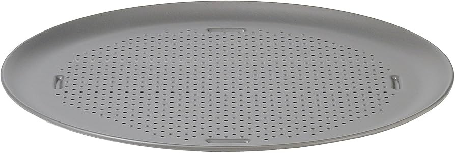 Calphalon Nonstick Pizza Pan, 16", Heavy-Gauge Steel, Perforated for Crispy Crust, Silver | Amazon (US)