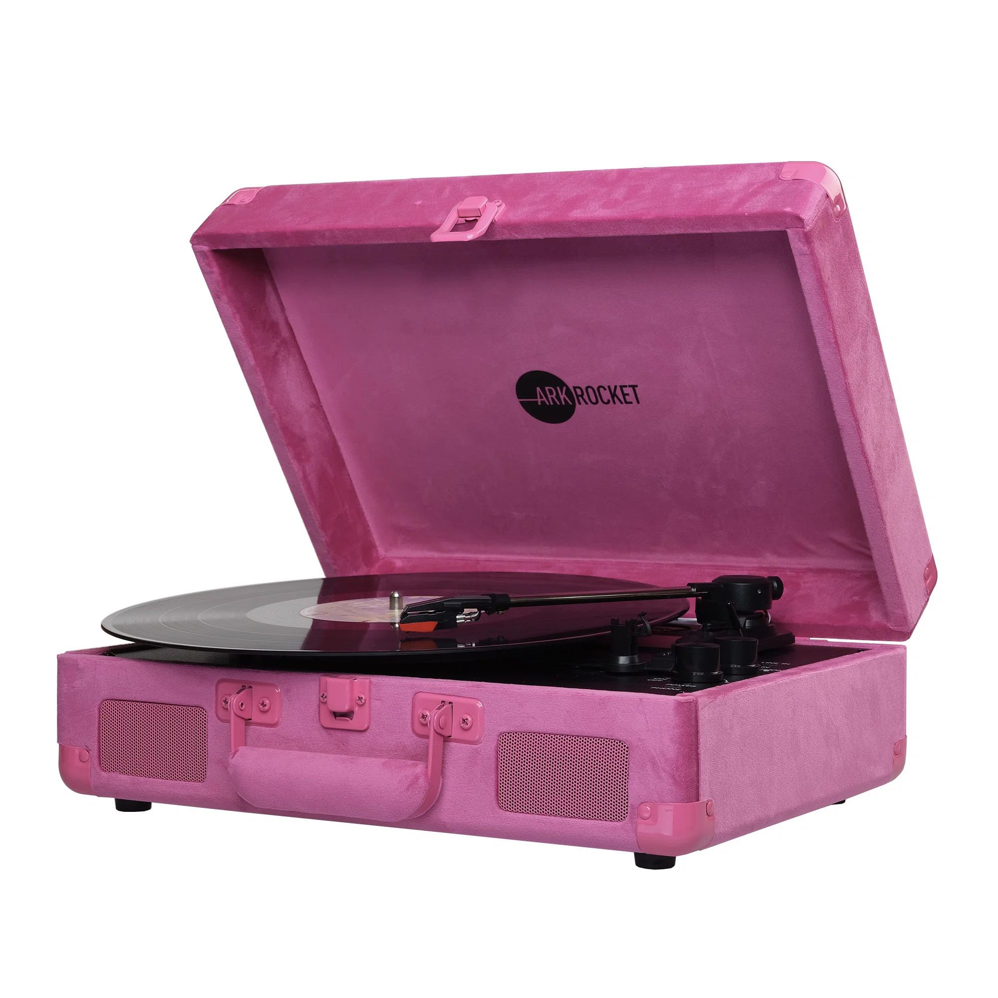 Arkrocket Audio Arkrocket Curiosity Bluetooth Turntable Retro Suitcase 3-Speed Record Player with... | Wayfair North America