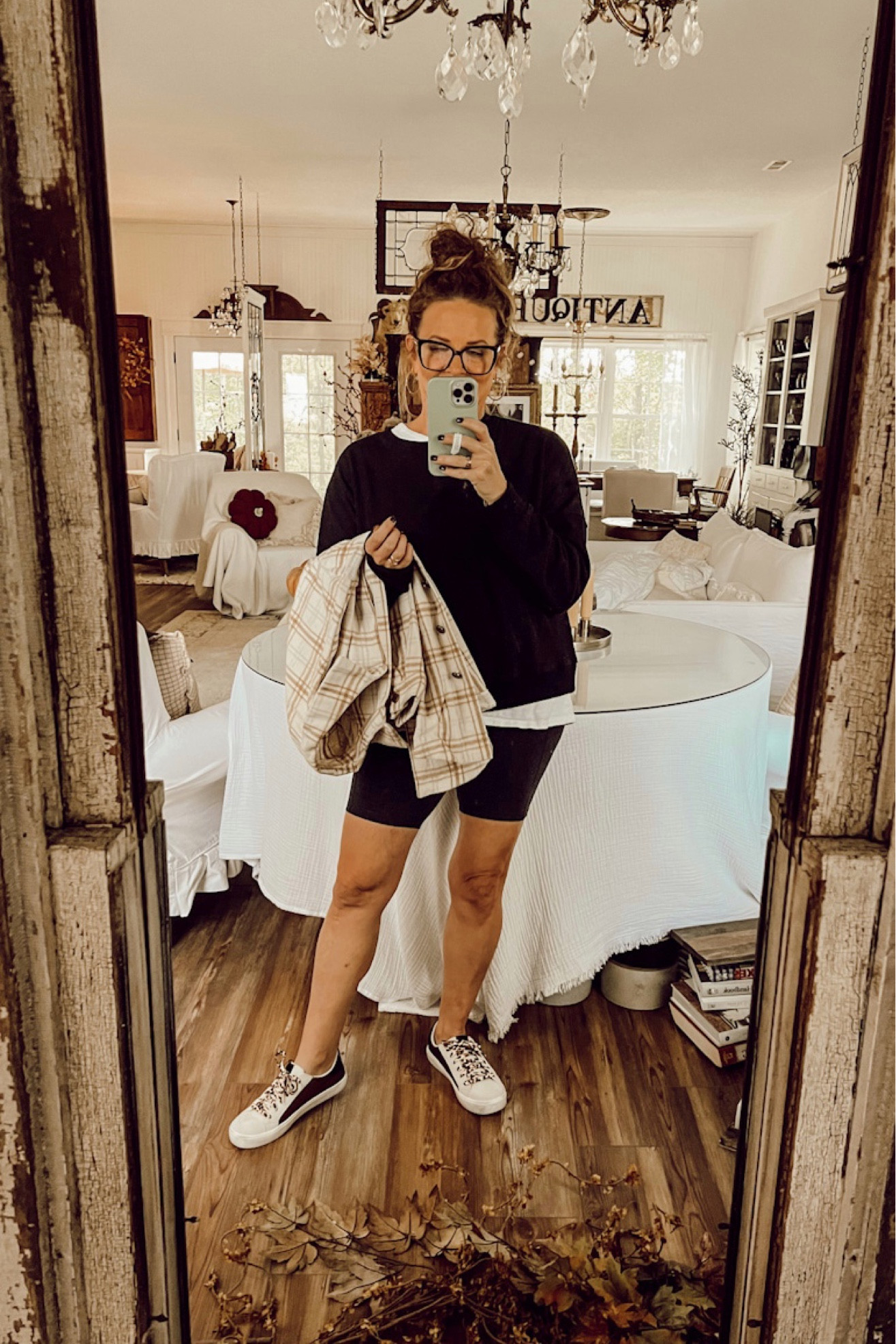 Ootd 😊 

Aerie, Amazon style, aerie style, biker shorts, Amazon finds, fall style, relaxed style, work from home outfit, Deb and Danelle 

#LTKsalealert #LTKSale #LTKstyletip