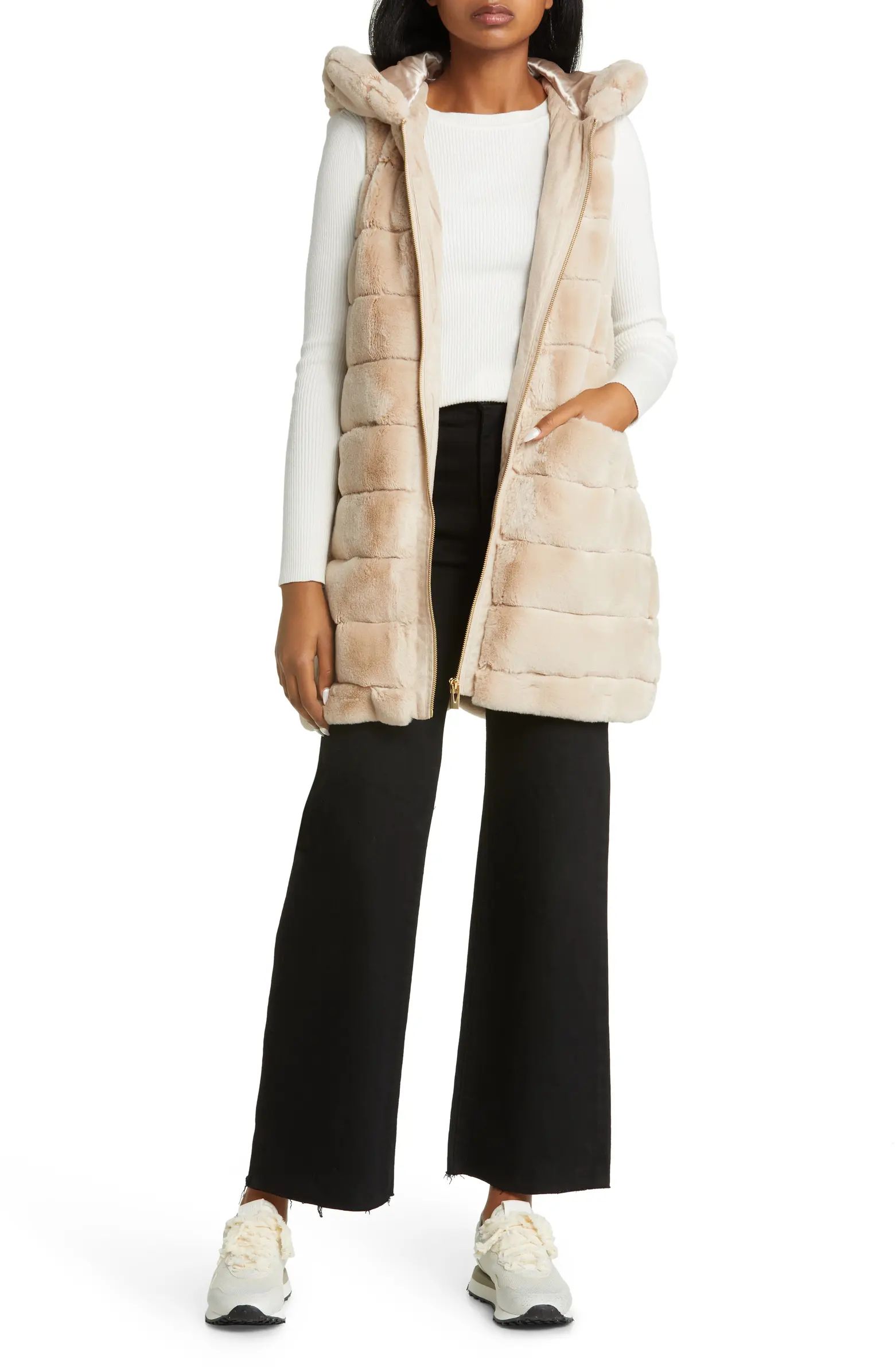 Hooded Faux Fur Vest | Nordstrom