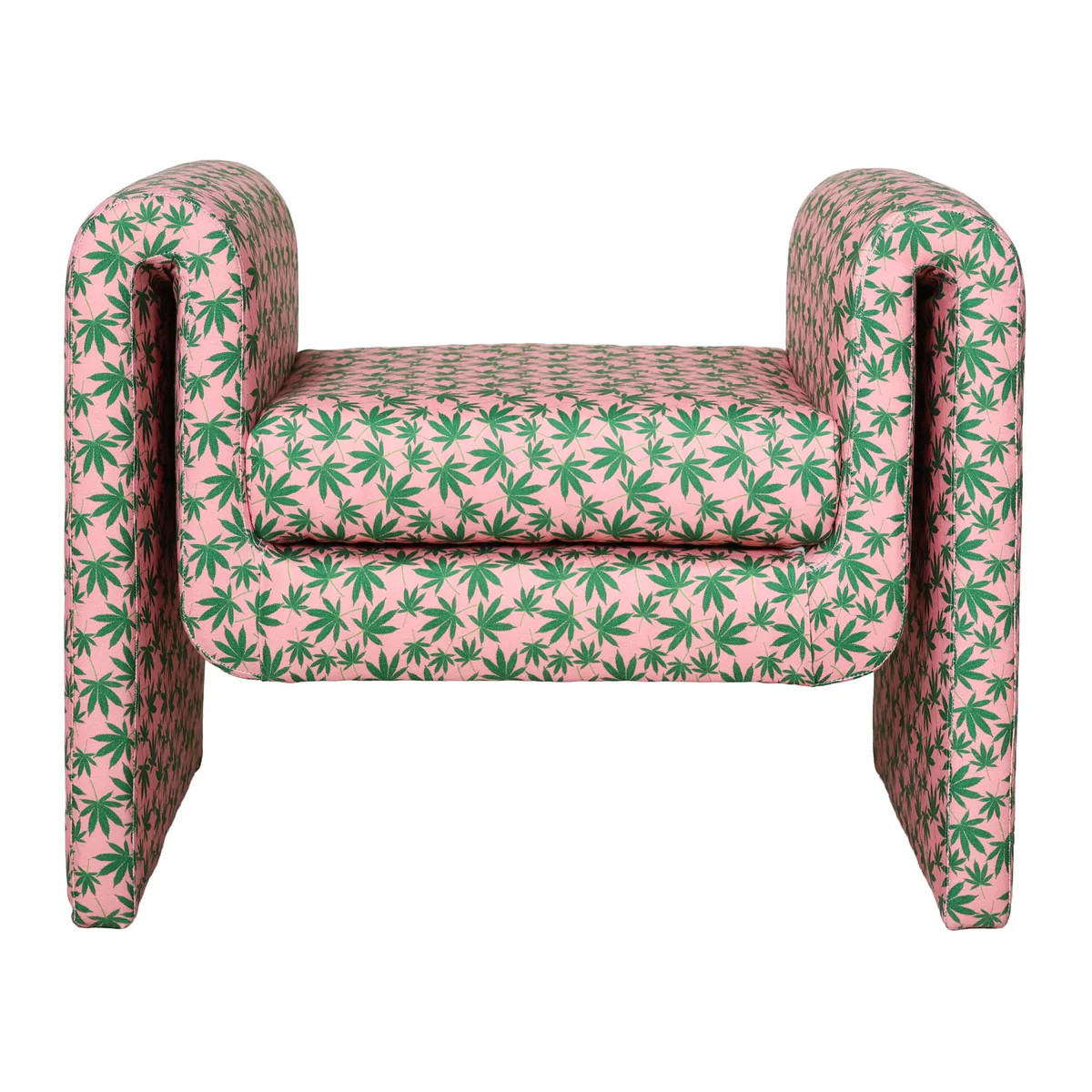 Promenade Ottoman in Mary Jane Fabric | Contemporary Seating | Scout Design Studio