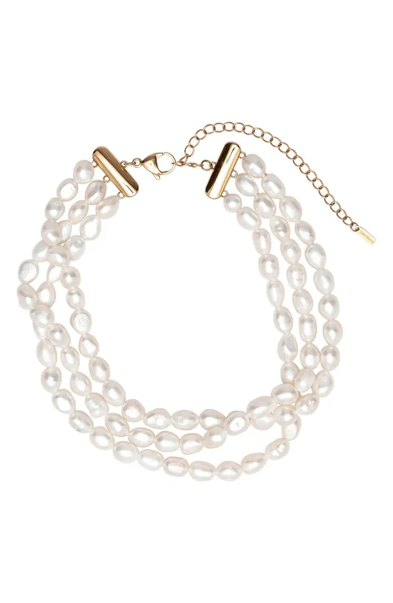 st. Moran Freshwater Pearl Triple Strand Necklace | Nordstrom | Nordstrom