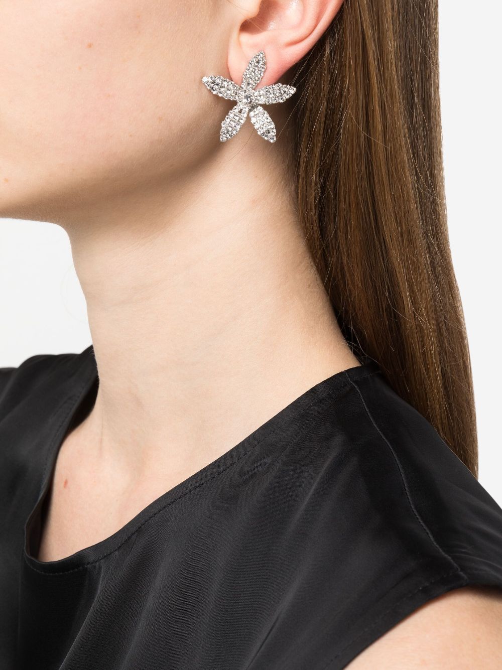 Jennifer Behr Elena crystal-embellished Earrings - Farfetch | Farfetch Global