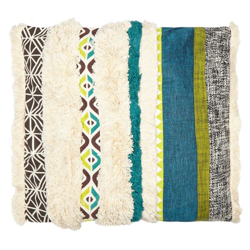 Abigail Ahern/EDITION Multicoloured textured feather filled cushion | Debenhams UK