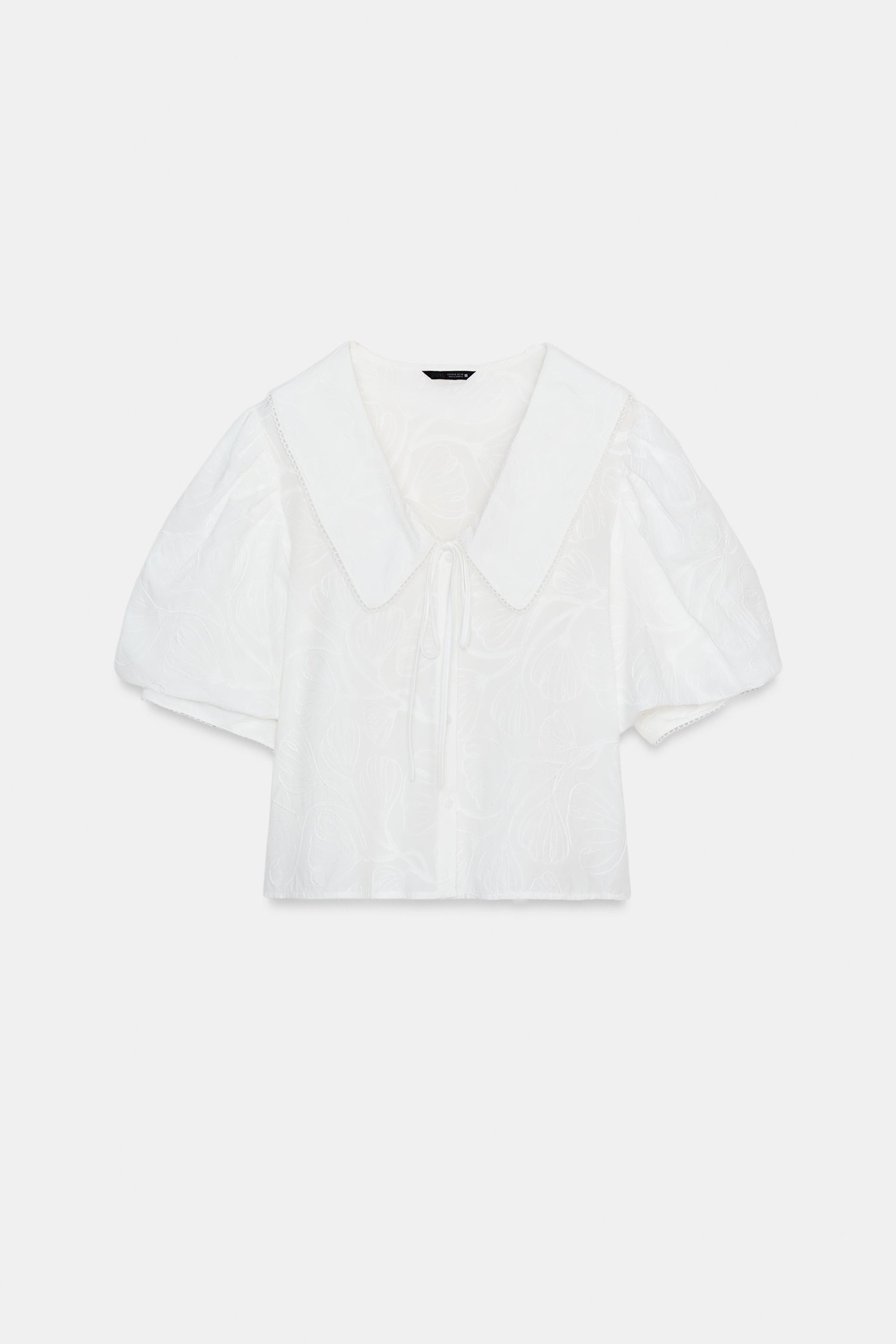 PETER PAN COLLAR BLOUSE | Zara US
