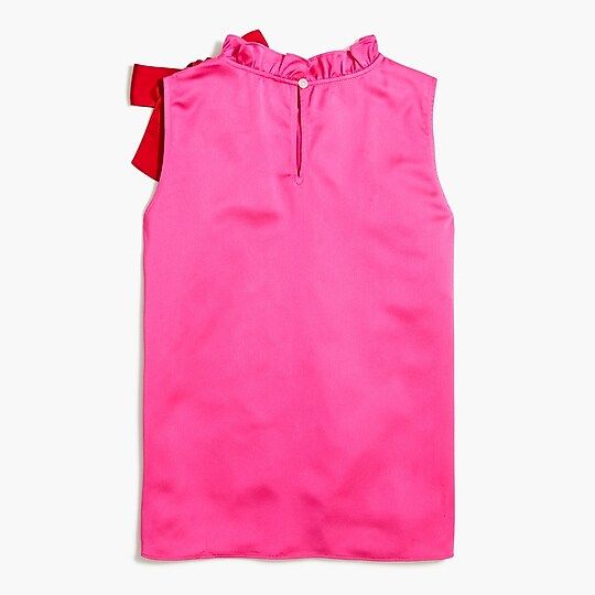 Bow-neck top with ruffles | J.Crew Factory