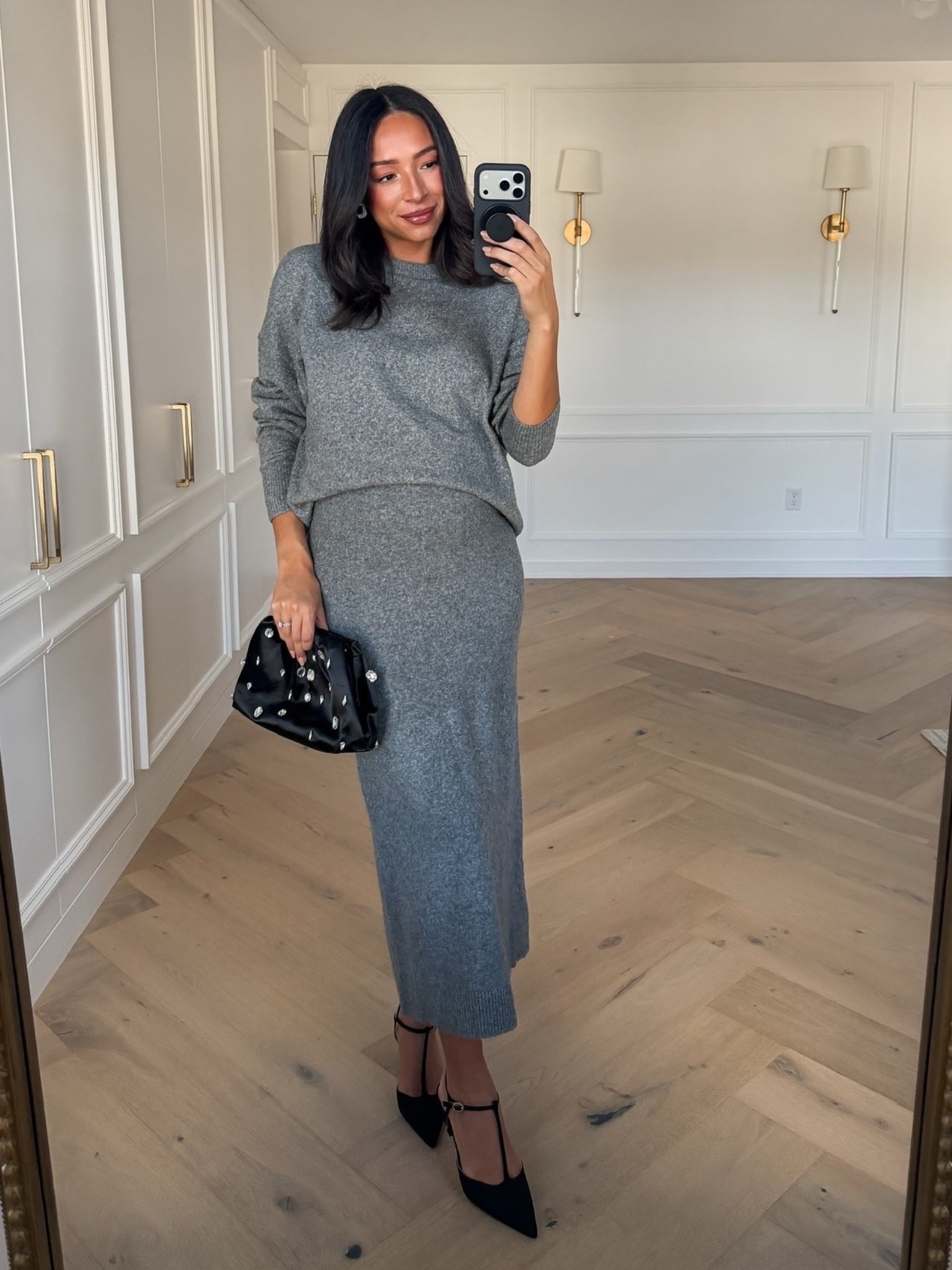 How fun is this matching sweater set styled for the holidays! Add some festive accessories and you’re done ✨ Wearing size M grey sweater (fits oversized) and size S maxi skirt 

Holiday outfit
Holiday party outfit
Office party outfit
Work outfit 
Matching set
Sweater set 

#LTKWorkwear #LTKBump #LTKStyleTip