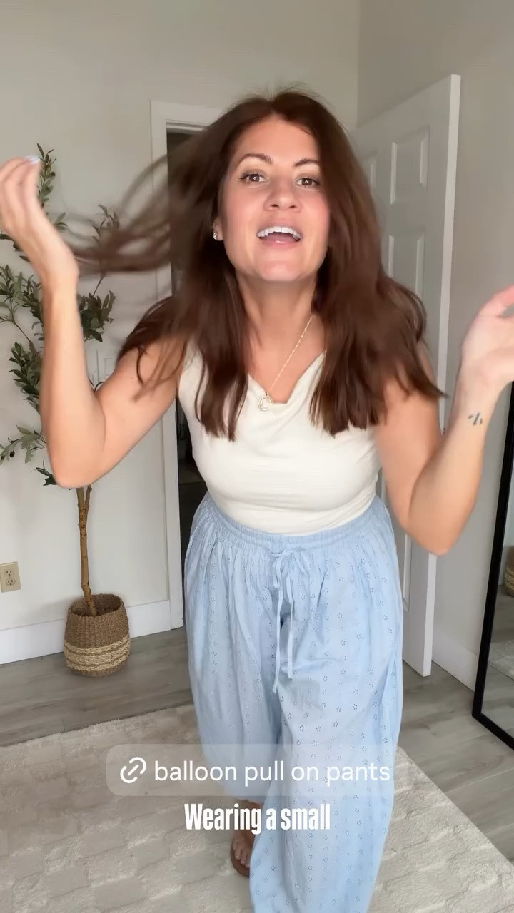Wearing a small in these cute eyelet harem pants! Loving this style, so comfy, and on trend! Comes in three colors! ￼

#LTKOver40 #LTKSeasonal