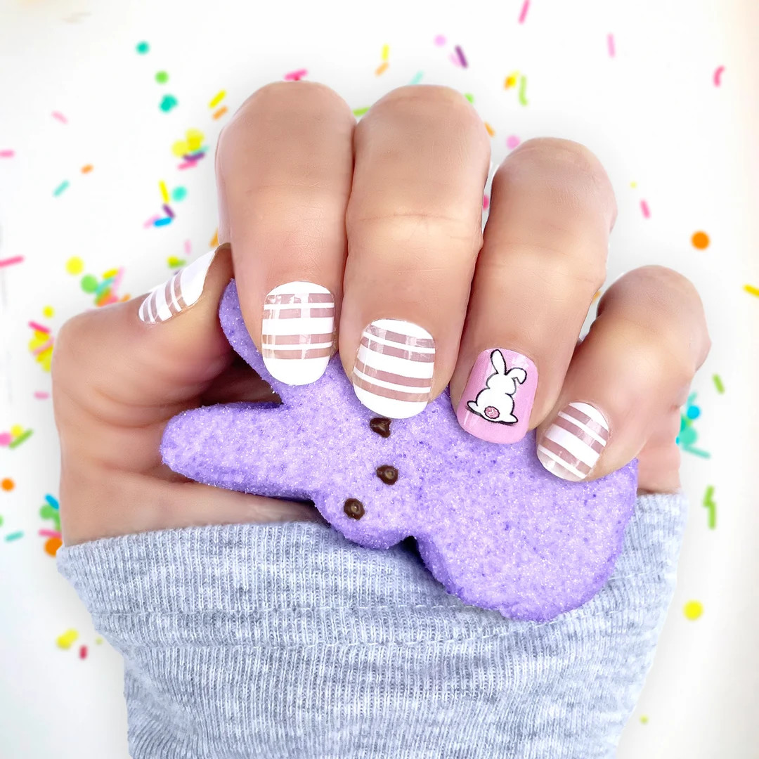 Honey Bunny Nail Wraps / Easter Nail Wraps / Bunny Nail Wraps | Etsy (US)