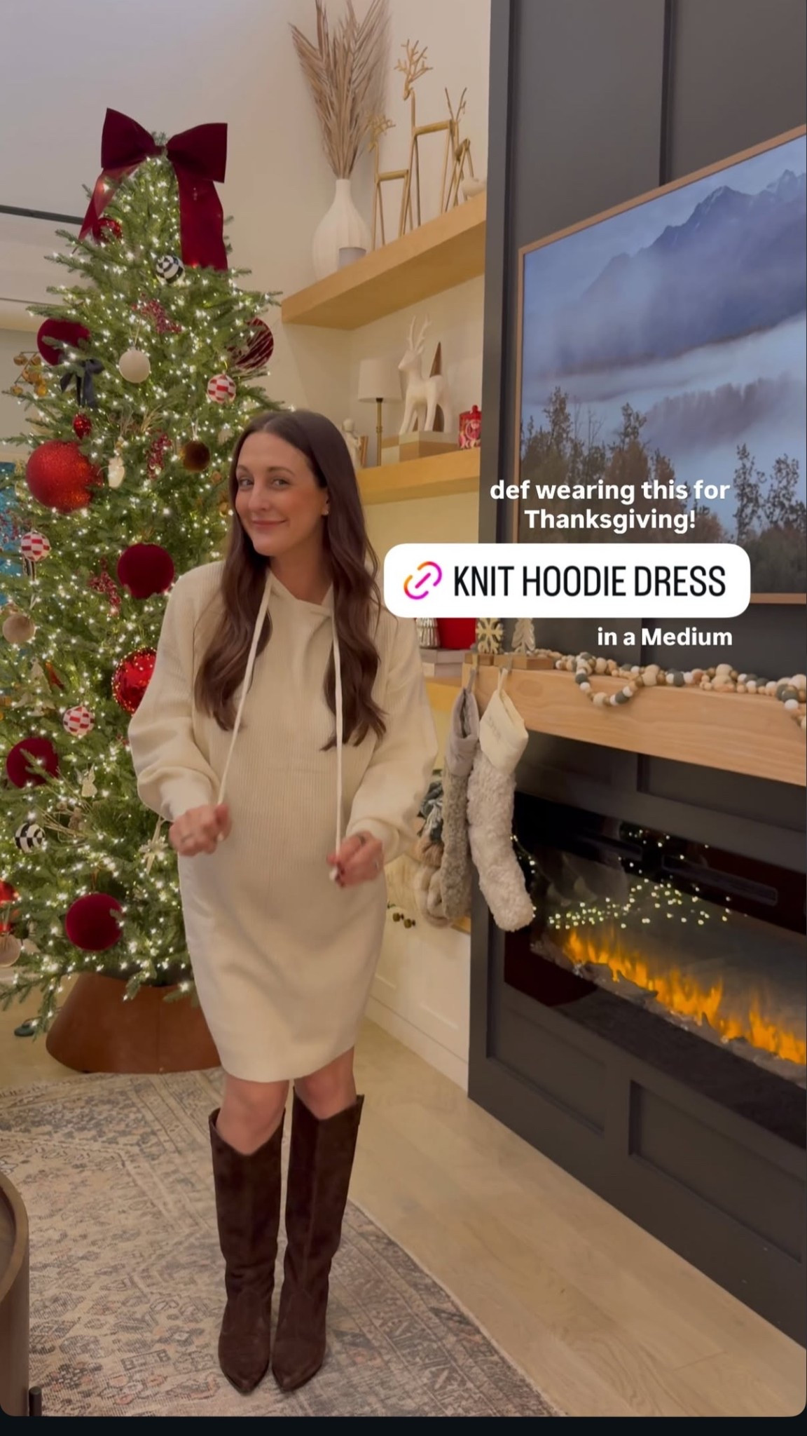 Comfy knit hoodie dress

#LTKootd #LTKBump #LTKgrwm