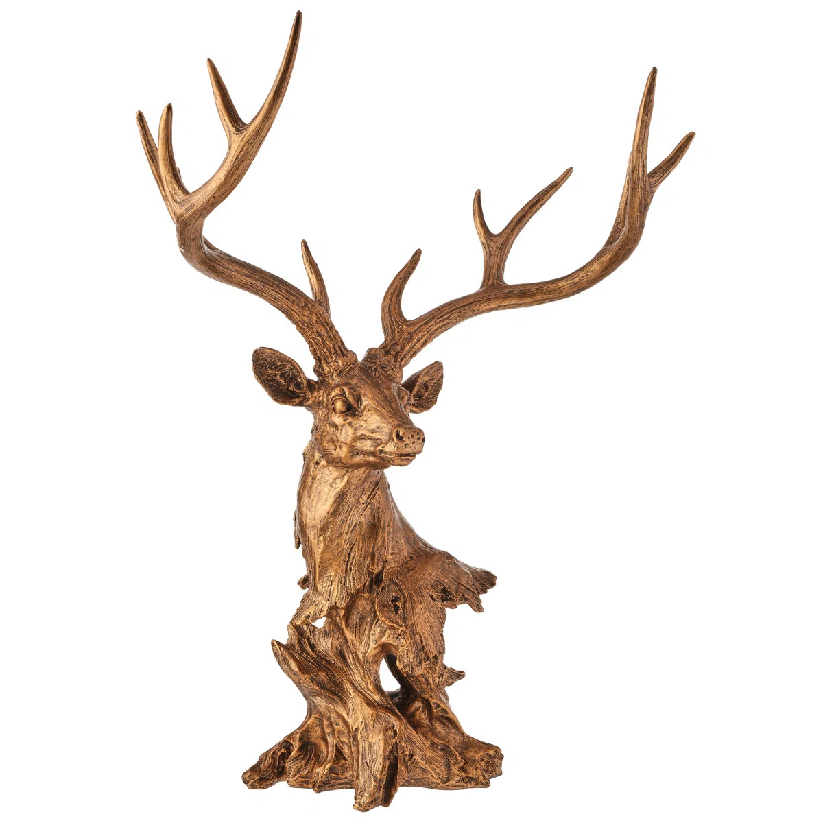 28" Resin Grand Highlands Deer Bust | Wayfair North America