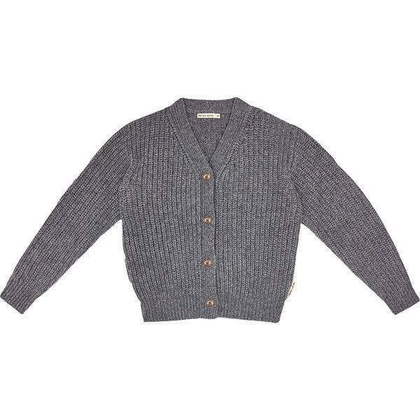 Easy Rib Cardigan, Ash | Maisonette